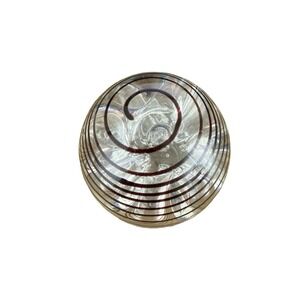 Rollin Karg? Controlled Bubble brown swirls paperweight